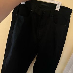 UNIQLO black straight cut jeans